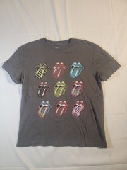 The Rolling Stones Women’s Medium Faded Graphic Band T-Shirt Rock Tee