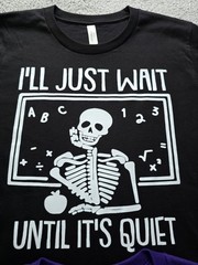 Tee Shirt UNISEX Medium Black Halloween Skeleton Pinup Lot 2