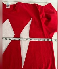 Hasbro Port & Company Cosplay Red Power Ranger Short Sleeve T-Shirt Size XL