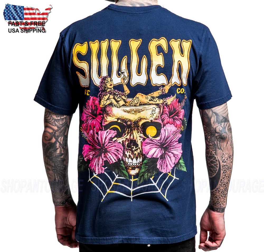 Sullen Art Collective Skulloha Premium Fit SCM8156 Short Sleeve T-shirt For Men