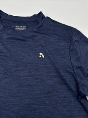 Head T-Shirt Men Medium Blue Solid Logo…#7628
