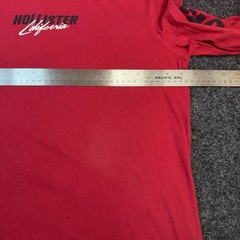 Hollister California 1990 Los Angeles Red Crew Neck Long Sleeve T-Shirt Size M