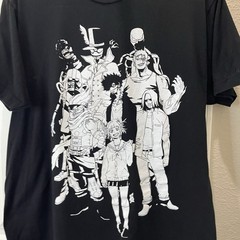 My Hero Academia Vanguard Action Squad Black Graphic T-Shirt Short Sleeve Size L