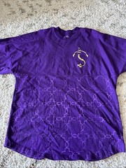 Aladdin Disney Spirit Jersey Shirt Mens Small Purple Movie Broadway Long Sleeve