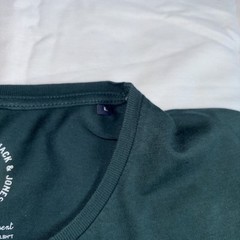 Men’s Green Jack & Jones T-Shirt Front Logo Size L ￼