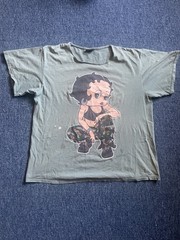 1997 Vintage Betty Boop Army Tough Chick Girls Rule Round Neck T-shirt One Size