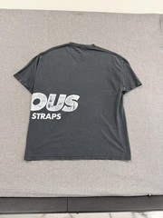 Y2K Famous Stars & Straps T-Shirt Mens XL Black Sun Faded Graphic Streetwear