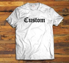 CUSTOM TEXT OLD ENGLISH T-shirt Gray, White or Black(S-5XL)