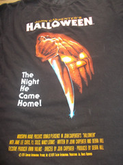 JOHN CARPENTER’S HALLOWEEN LOGO IMAGE T-SHIRT SIZE LARGE LIGHTLY USED FROM 2015