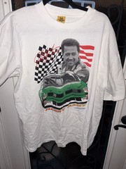 Vintage Harry Gant Shirt 1990’s Nascar Racing #33 Skoal Bandit XL White AllSport