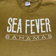 Vintage 90s Sea Fever Bahamas Ocean Dance Scuba Diver Mermaid T-Shirt USA Large