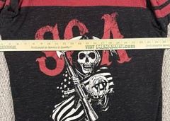 SOA Sons of Anarchy Reaper Skull Shirt XL Biker Graphic Long Sleeve Tee