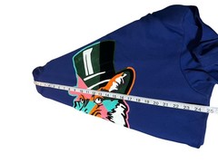 Akoo T-Shirt Graphic Fox Short Sleeve Men’s 2XL Dk Green Lt Green Blue Crew Neck