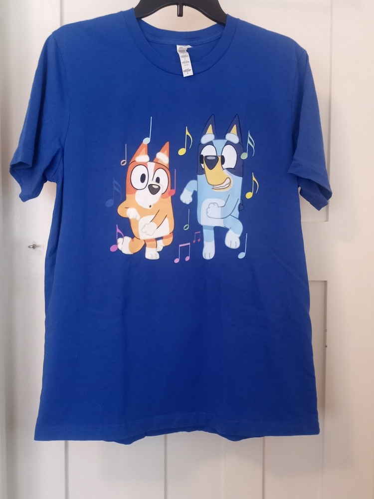 Dancing Bluey & Bingo Classic T-Shirt Size Large