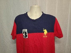 US Polo Assn USPA #3 Adult Red XL TShirt
