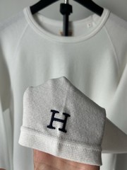 HRM Men’s Bundle White Solid Crew Neck Short/Long Sleeve Cotton Size Large