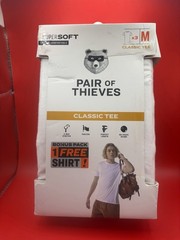 Pair of Thieves Men’s Classic tee Crewneck Tees 3pk White Medium New in Package