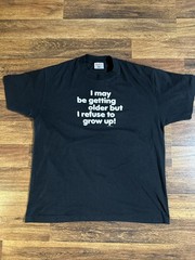 Vintage 1985 Select-T Tee Jays Graphic Single Stitch T-Shirt XL Black