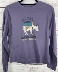 NWT Mountain Hardware T-shirt Base Camp Size Medium Long Sleeve Purple Hiking C1