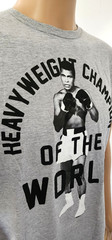 Ali Muhammad Ali T Shirt Mens X-Large Grey Graphic Print 100% Cotton*