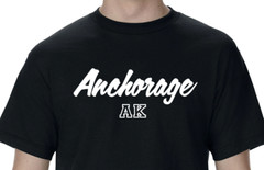 Anchorage Alaska State Graphic T-Shirt tee Unisex Apparel Custom Text