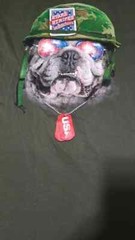 Way Celebrate Mens Army Green Bulldog Stars Stripes & Winning Fights XL/XG 46-48