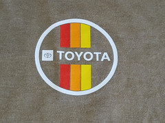 TOYOTA RACING Khaki Tan Mens Double Sided Shirt 3XL Used
