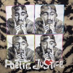 Handmade Custom Poetic Justice Tupac Reverse Tie Dye Mens Size M 1 of 1 Signed