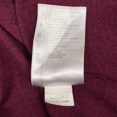 Carhartt K87 Pocket T-Shirt Mens 2XL Loose Fit Burgundy Heavyweight Tee