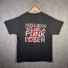 Vintage Nailbomb Shirt Mens XL Black 90s Band Feels Good To Be A Punk Loser 1994