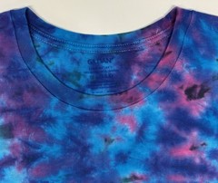 Gildan Handmade Tie Dye Unisex Adult T-Shirt Large Retro Razzle Dazzle Tee NEW