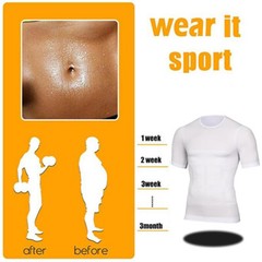 Men Slimming Body Shaper Plus Size Tank Tops Compression Vest Posture Corrector