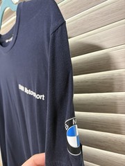 Men’s Size Medium BMW Motorsport PUMA Tee Shirt Blue Cotton Short Sleeve