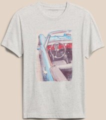 NWT Mens BANANA REPUBLIC Graphic Tee T-Shirt Vintage 1950’s Convertible Car *2S