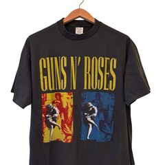 GUNS N ROSES 1992 World Tour VTG 90s Rock Band Single Stitch XL T-Shirt REPRINT