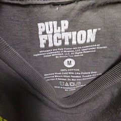 Pulp Fiction Shirt MENS Medium M BLACK John Travolta MOVIE 90s Retro Cult NWT