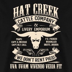 Lonesome Dove Hat Creek Cattle Company Emblem Men’s T-Shirt