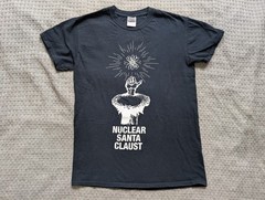 Nuclear Santa Claust Shirt Mens Small Black Don Giovanni Records Band Tee Punk