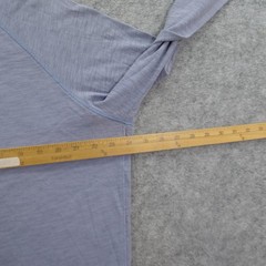 Vince Shirt Mens Extra Large Blue Henley Long Sleeve Lightweight Button