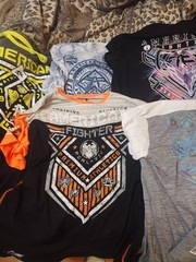 American Fighter Lot Of 5 Short Sleeve Shirt 3-4XL 2- 5XL MMA