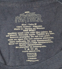 Marvel Black Panther Mens Size Medium Graphic T-Shirt Wakanda Short Sleeve