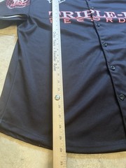 Triple-B Records BBB Worldwide Hardcore Baseball Jersey Shirt Punk Band 2XL