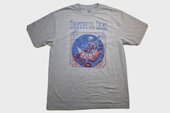 Grateful Dead Mens Big & Tall Skeleton Paddling Boat Graphic Shirt New LT-4XLB