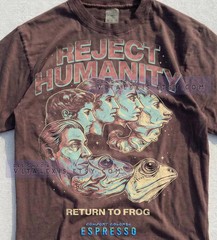 Reject Humanity Return To Frog Evolution Comfort Tee Meme Funny