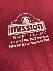 Mission Foods I Survived 2008 Monsoon Men’s T-Shirt Size M