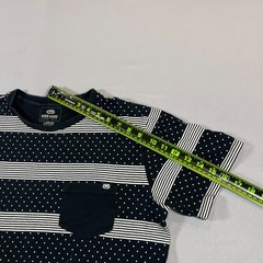 Ecko Unltd T Shirt Mens L Black White Polka Dot Cotton Straight Hem Short Sleeve