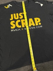 RVCA x BJ Penn RARE T Shirt Mens Size XL Team Hawaii Just Scrap MMA UFC Black