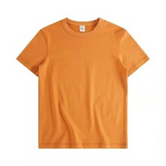 Mens summer fashion white cotton short-sleeved T-shirt pure color