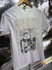 Fruit of the Loom HD Cotton Naruto Uzumaki Graphic Tee White Crew Neck S