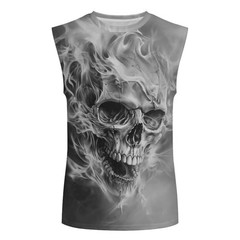 Mens Summer Graphic Casual 3D Tank Top